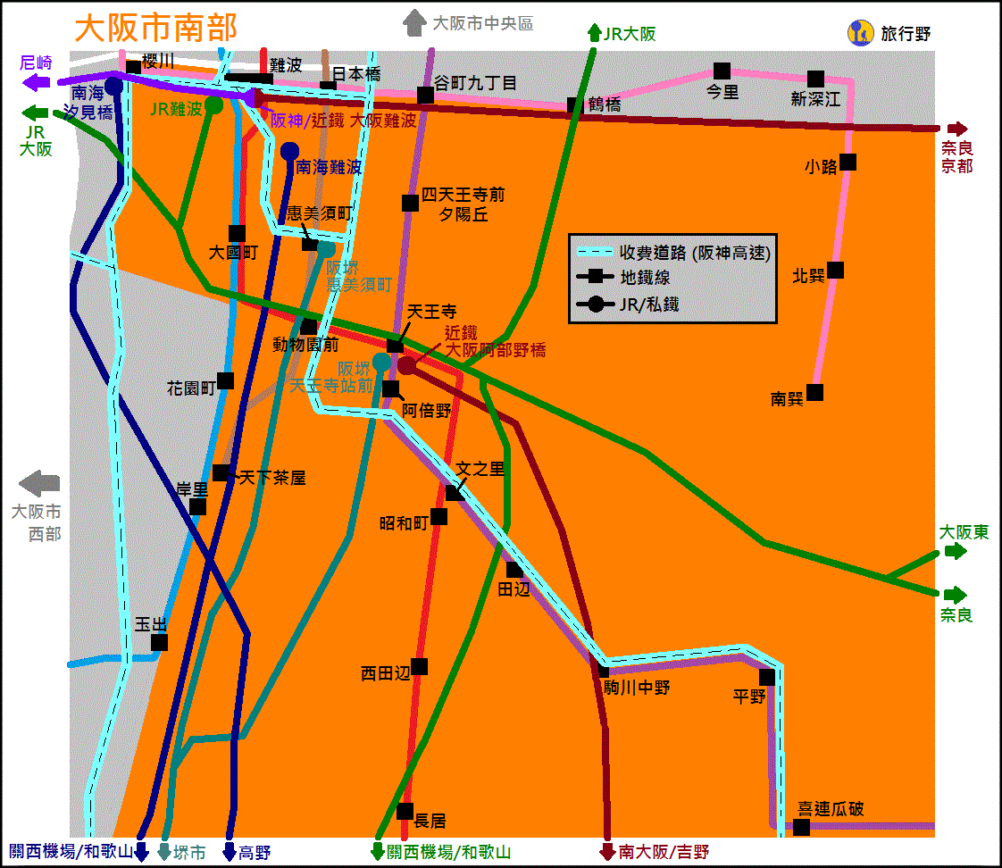 osaka-southern-osaka-city-map1